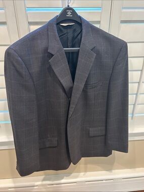 Pronto Uomo Men's Gray Windowpane Sport Coat